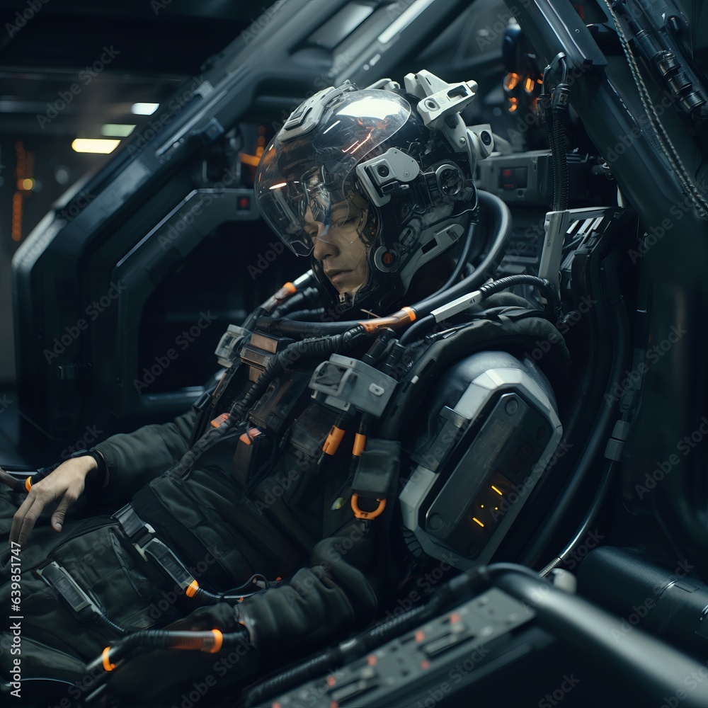 Passout man in the spaceships seat Passout man in the spaceships seat