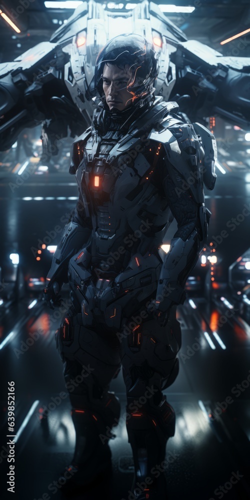 space marine in the spaceship space marine in the spaceship