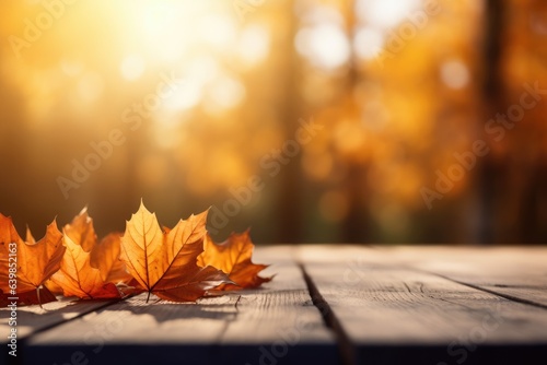 Autumn leaves, banner, copyspace, golden autumn maple