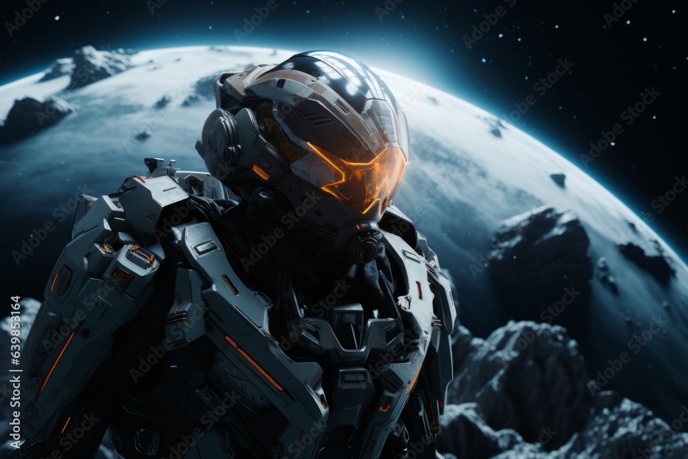 Astronaut's Solitude Amid Planetary Wonders: A Close Encounter with Space's Enchanting Majesty Astronaut's Solitude Amid Planetary Wonders: A Close Encounter with Space's Enchanting Majesty