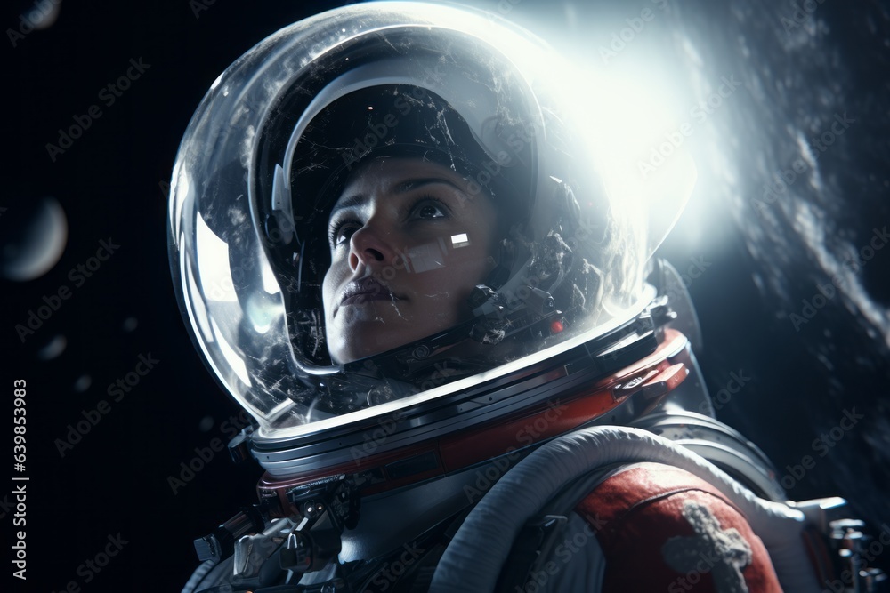 astronaut in space. Cosmic Reflections astronaut in space. Cosmic Reflections