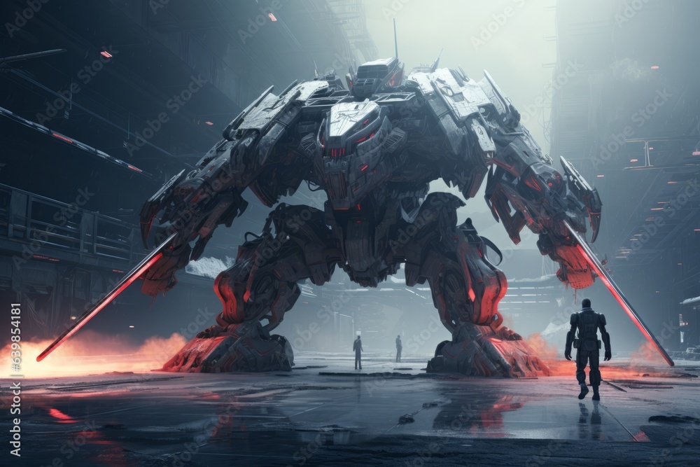 A massive robot with two huge plasma swords. Robo-Enforcer A massive robot with two huge plasma swords. Robo-Enforcer