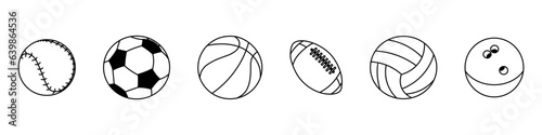 sport balls football volleyball basketball bowling baseball