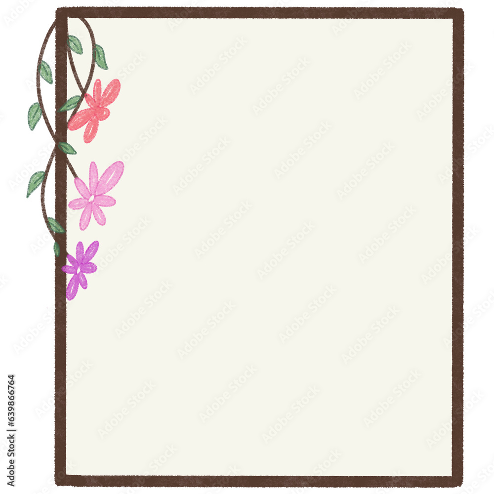 frame with flowers frame with flowers
