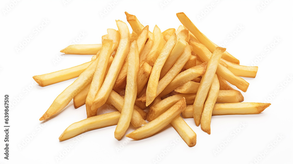 french fries isolated on a white background. french fries isolated on a white background.