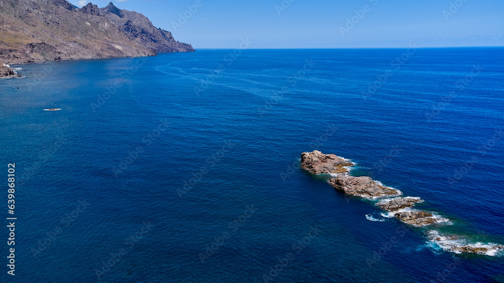 Roques de las Bodegas Tenerife Spain drone photo