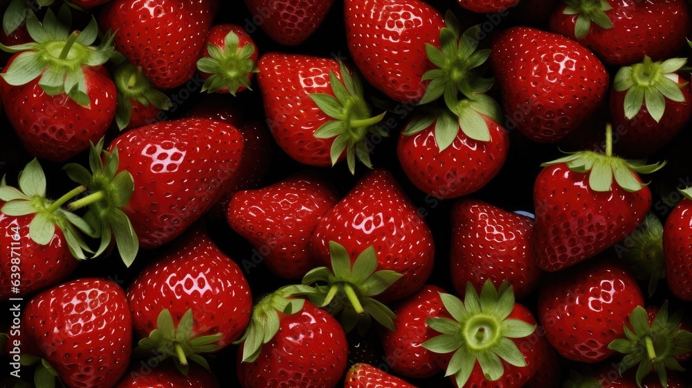Seamless pattern strawberries. Bright print for fabric or wallpaper. Seamless pattern strawberries. Bright print for fabric or wallpaper.