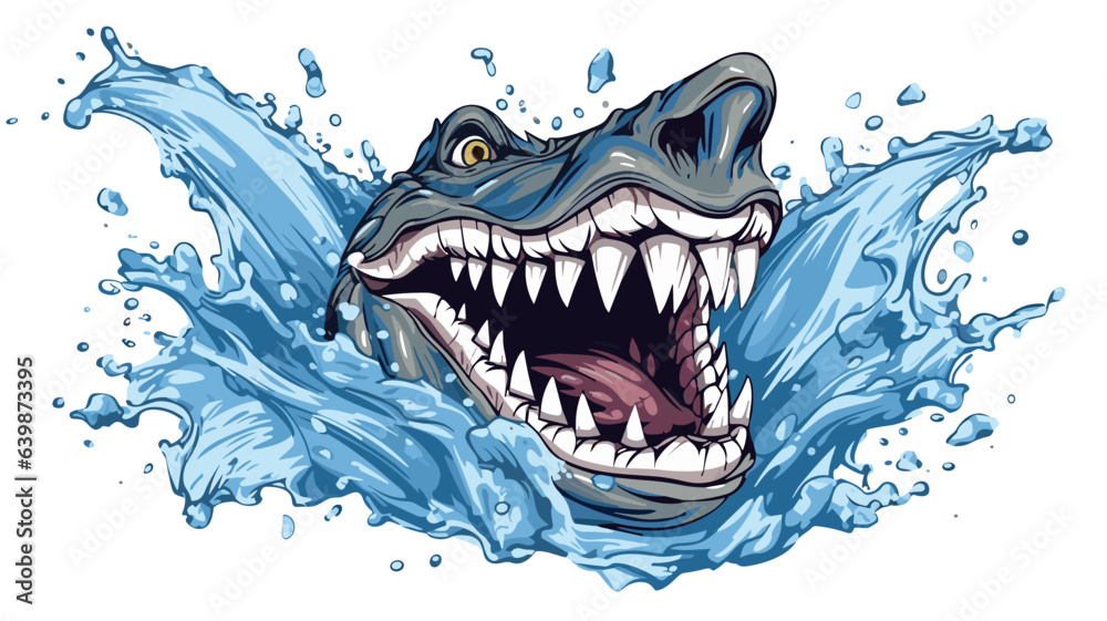 Explore the Unique Sight of a Swimming Crocodile in Vivid Detail Aquatic Image Explore the Unique Sight of a Swimming Crocodile in Vivid Detail Aquatic Image