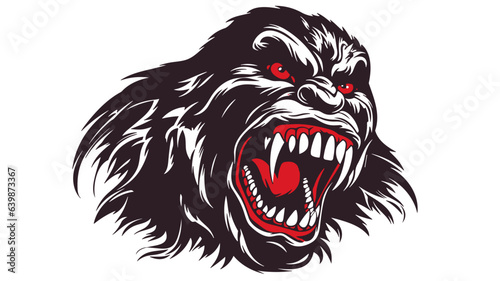 Captivating Gorilla Image. Experience the Power of a Roaring and Furious Primate in Stunning Detail