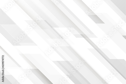 Modern abstract geometric white and grey background, business and technological style template for banner, poster, web design.