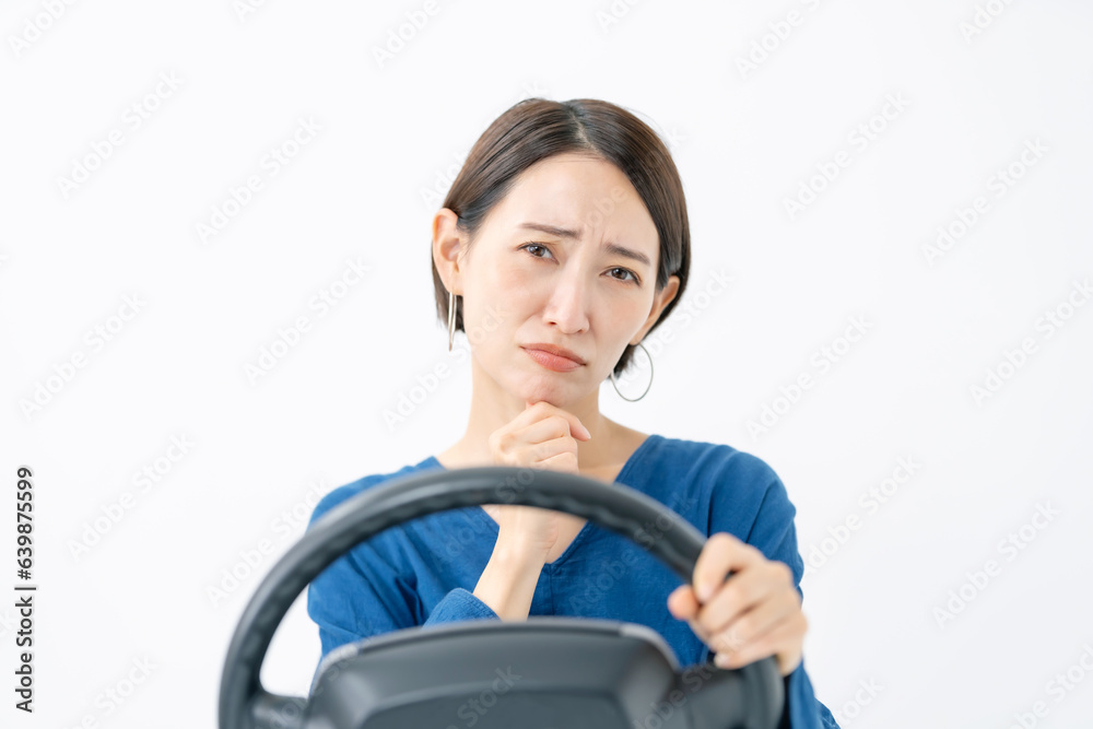 運転する女性 運転する女性