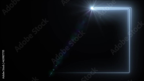Wallpaper Mural modern title background or logo backdrop with neons lines rotation spinning around screen frame with glowing light Torontodigital.ca