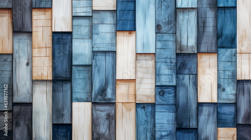 Colorful wooden wall texture. Abstract background and texture for design.