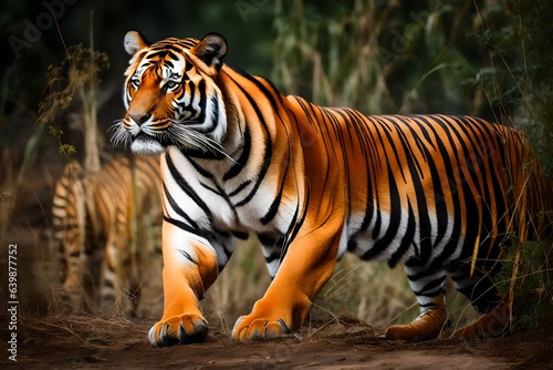 tiger in the wild Generated Ai © AQ Arts