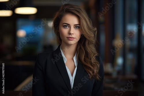 Beautiful businesswoman in the office