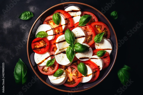 Italian Allure: Caprese Salad Essence - Timeless Culinary Charm on Display