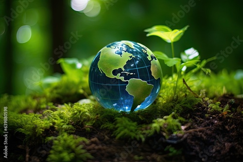 Eco earth. Sustainable sphere of life. Lush legacy. Protecting green planet. Nature guardians. Embracing environmental conservation