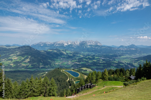 Alpenpanorama vom Hahnenkamm in Tirol