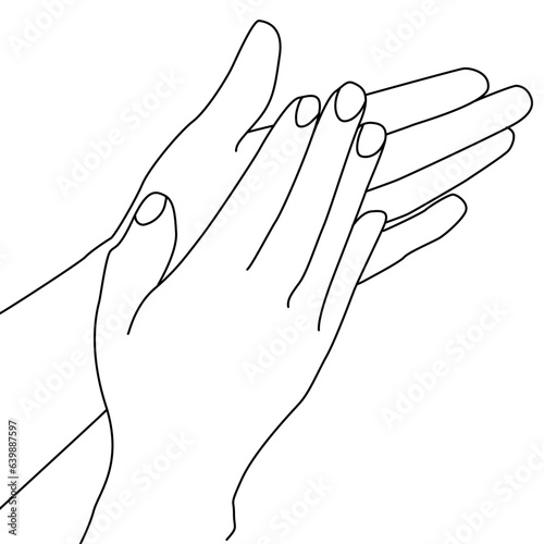 hand in the form of a person