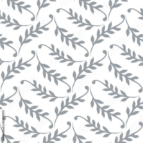 Classic leaves for seamless pattern