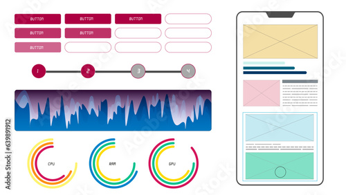 Mobile interface  layout and icon