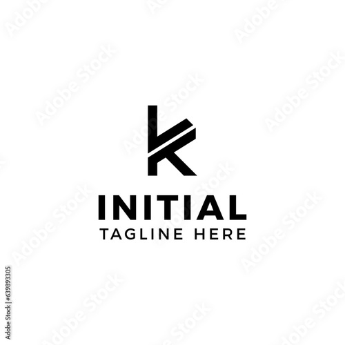 Logo design letters K and L. Simple modern. Vector template photo