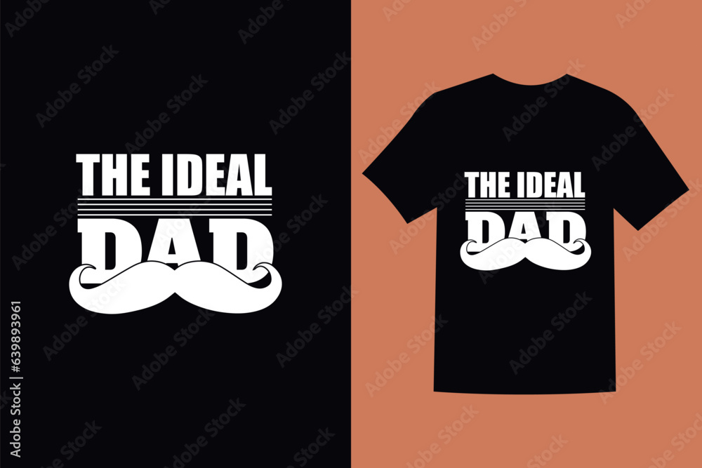 Super dad and Dad's fathers day t-shirt design