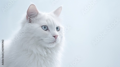 white cat white background © Royal Ability