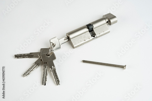 Lock. Castle core. door lock mechanism