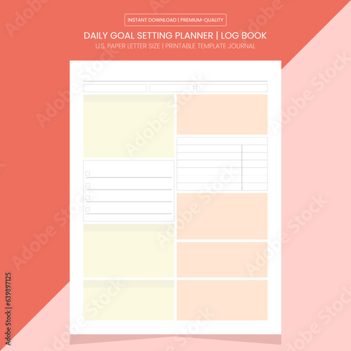 Daily Goal Setting Planner