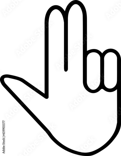 Pistol Hand Sign Icon