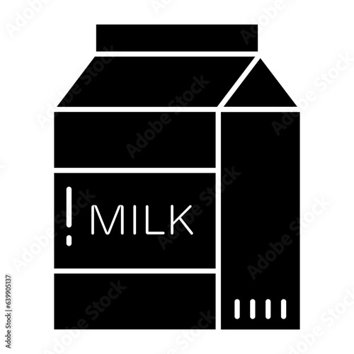 Milk Pack Glyph Icon