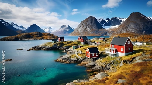 small village in Greenland photo