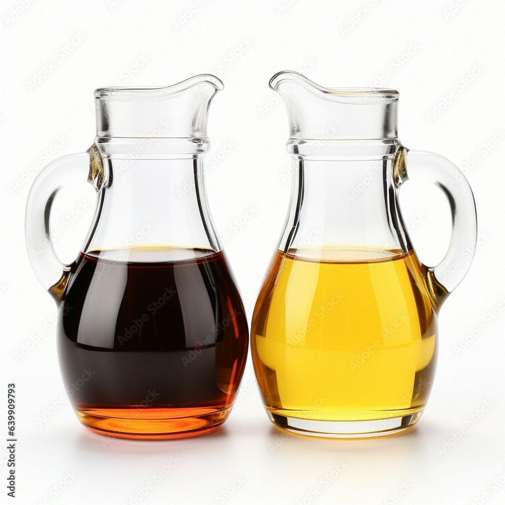 There is a bottle of olive oil that is isolated on a white background. Generative AI There is a bottle of olive oil that is isolated on a white background. Generative AI