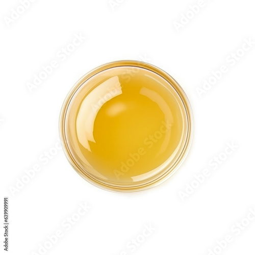 Agave nectar isolated on white background top view 