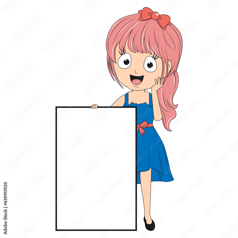 cute girl cartoon illustration cute girl cartoon illustration