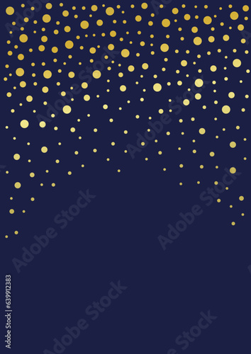 Postkarte mit goldenen Punkten