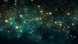 background of golden shiny lights and shining star