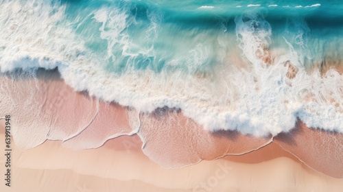 wave, beach, summer, sand, sea, ocean, travel, nature, lagoon, paradise. background picture is wave of ocean beach. color of sea is navy and green blue. when wave impact at sand born of bubble so much
