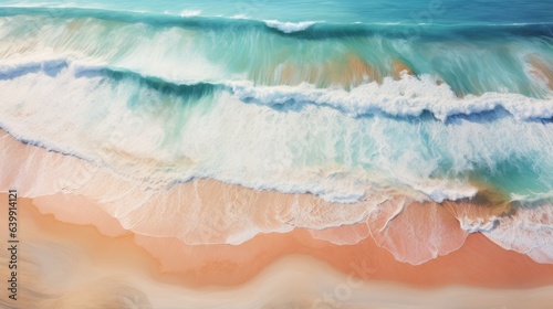 wave, beach, summer, sand, sea, ocean, travel, nature, lagoon, paradise. background picture is wave of ocean beach. color of sea is navy and green blue. when wave impact at sand born of bubble so much