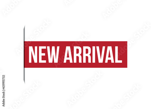 new arrival red banner design vector illustration