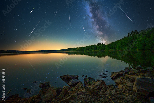 The Perseids are a prolific meteor shower associated with the comet Swift Tuttle photo