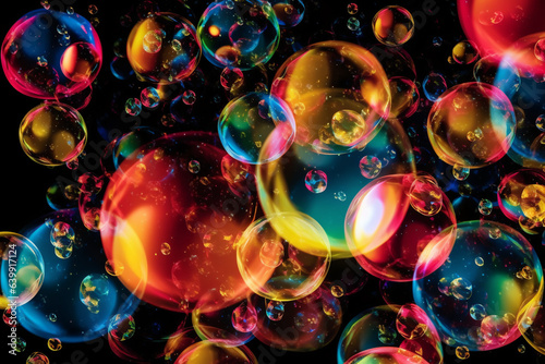 Rainbow Bubble Burst: Dynamic Art Design for Digital Projects