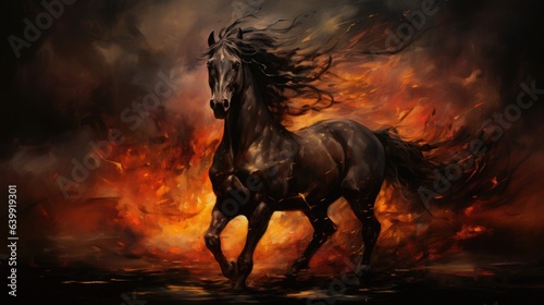 horse in the fire night