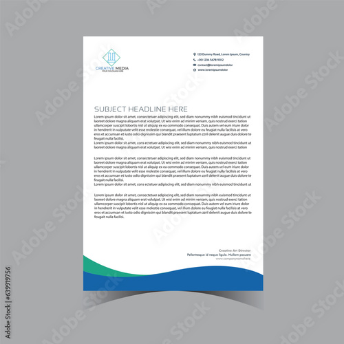 letterhead  design template.