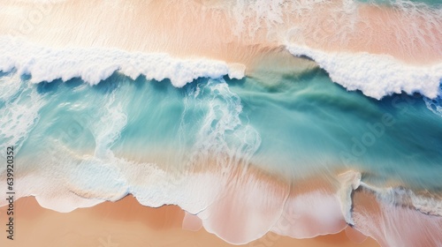 wave, beach, summer, sand, sea, ocean, travel, nature, lagoon, paradise. background picture is wave of ocean beach. color of sea is navy and green blue. when wave impact at sand born of bubble so much