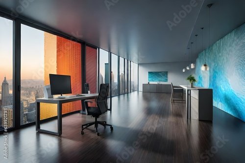 modern office interior luxary office working room 