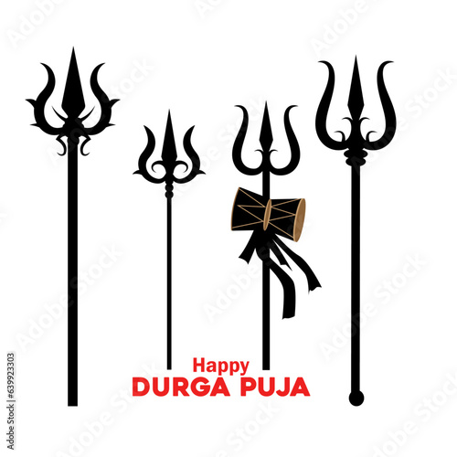 Happy Durga Puja Background Design