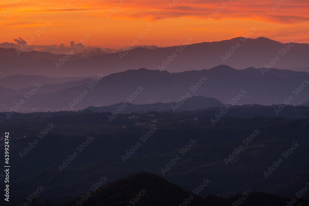 Mountains silhouette Mountains silhouette