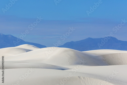 White sand dunes